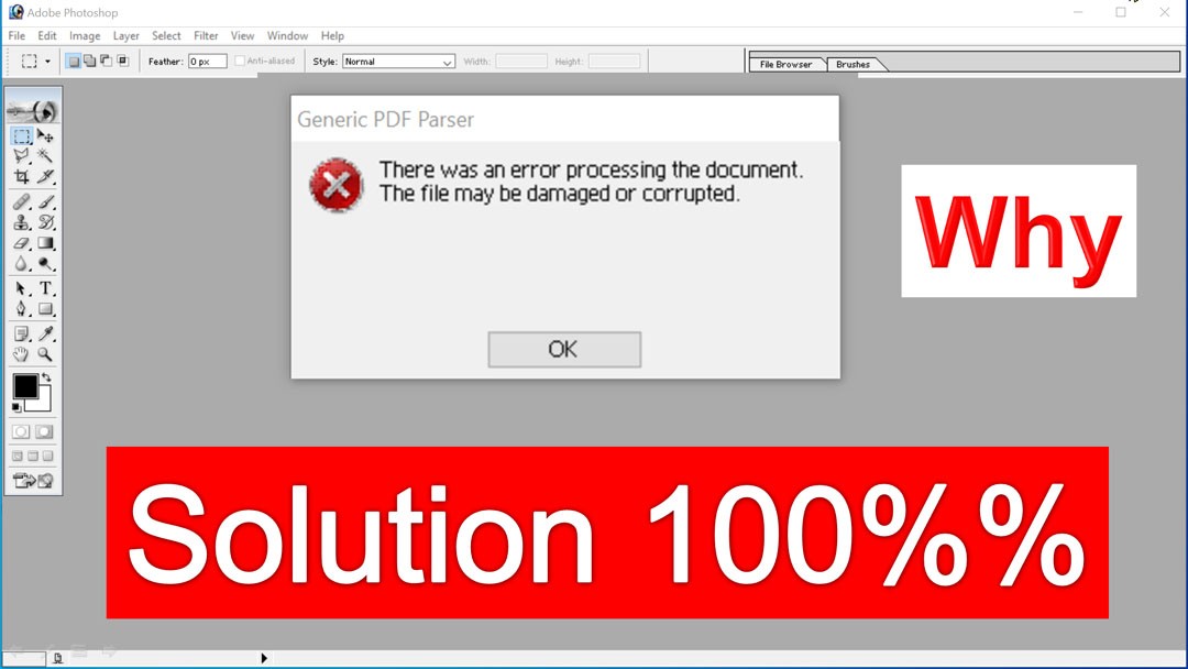 There was an error processing the document. The file may damaged or ...