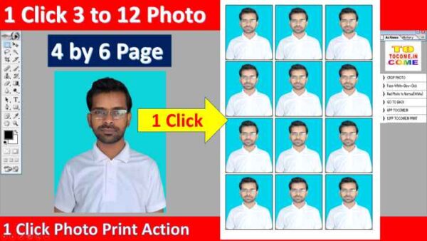 1 click 12 photo action 1 click me 12 color photo set photoshop action 1 click 3-6-9-12 Photo print action single click