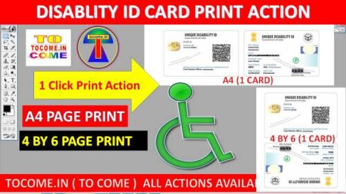 disability id card print action 1 click udid card print photoshop action tocome