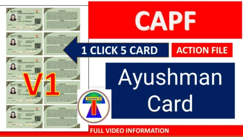 CAPF Ayushman Card Photoshop Action – 1 Click A4 Print